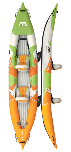 Aqua Marina Betta HM 13,6 "Kayak 2 Persons Inflatable Kayak Tours 412cm 