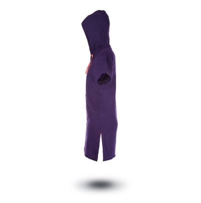 Kid Poncho + Bag - Purple-Red