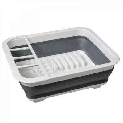 Silicone Dish Dryer With Foldable Drainer