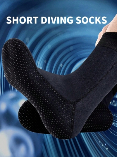 Neoprene Winter Swimming Socks 3mm, Anti-skid, Wear-resistant, Ankle Protection, For Deep Diving, Snorkeling, And Beach Sports