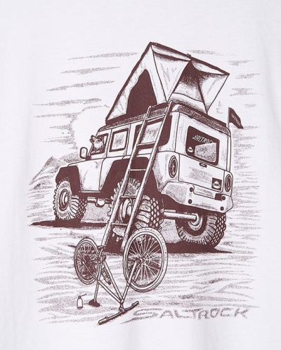 Saltrock Tent Truck - Mens Short Sleeve T-Shirt - White