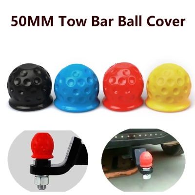Universal Silicone Tow Bar Ball Cover 50mm Black 
