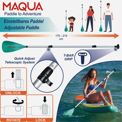 Надуваем стендъп падъл борд Maqua Easyride Kayak Set 10'4" 2023