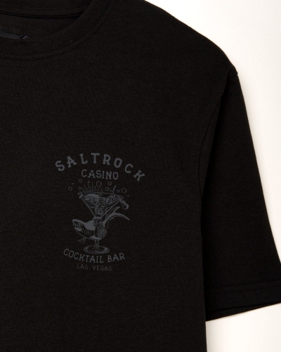 Тениска Saltrock Vegas Cocktail в черно