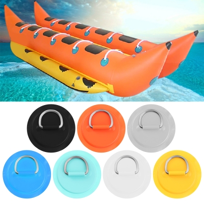 Surfboard SUP Kayak Dinghy Boat PVC Patch With Stainless Steel D Ring Pad Bungee Rope Kit