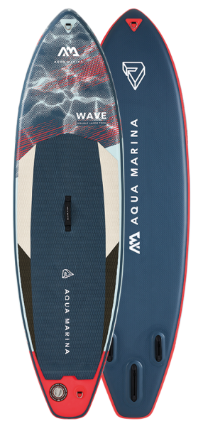 Сърф стендъп падъл борд Aqua Marina Wave 8'8" - 2.65m/10cm, със сърф лиш