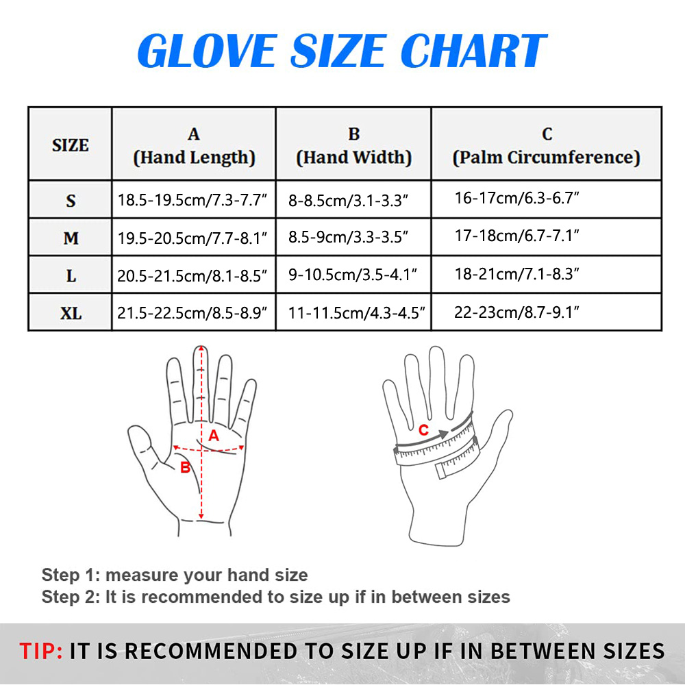 Diving Gloves Surfing Wetsuit Gloves 3mm Neoprene Size Chart
