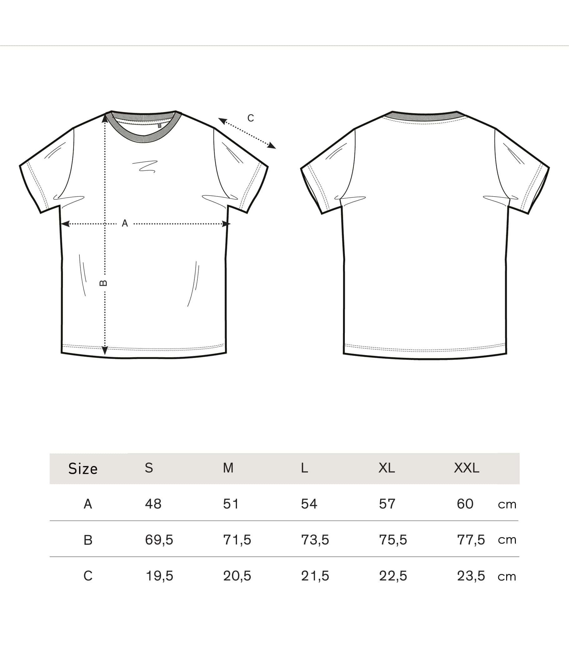 38 T-shirts Mens Size Chart