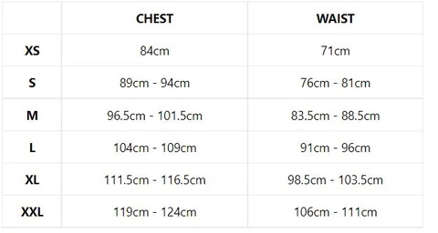 Saltrock Mens Sizes