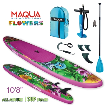 Maqua Flowers 10'8" Inflatable Stand Up Paddle Board