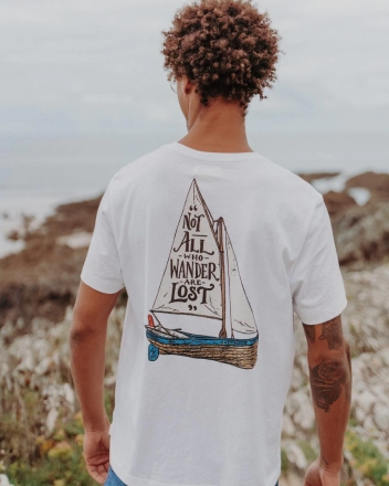 Тениска Saltrock Lost Ships в бяло