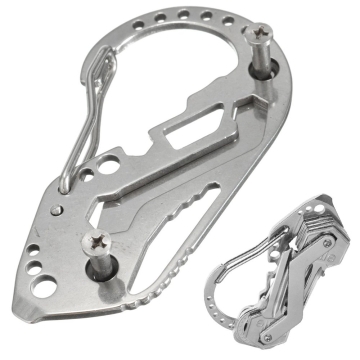 Survival Multitool Carabiner Key Ring