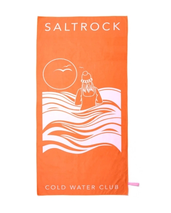 Плажна кърпа Saltrock Cold Water Club в оранжево