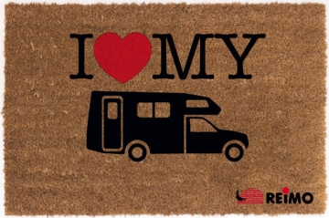 Coconut Door Mat 50x25cm with Motorhome Print