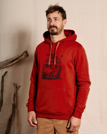 Saltrock Go Anywhere Mens Recycled Pop Hoodie Red