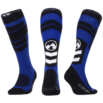 MowMow Ibex Snow Socks Cotton With Silver Ions Size 39-42 Dark Blue