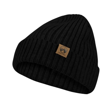 MowMow Oak Merino Beanie Black