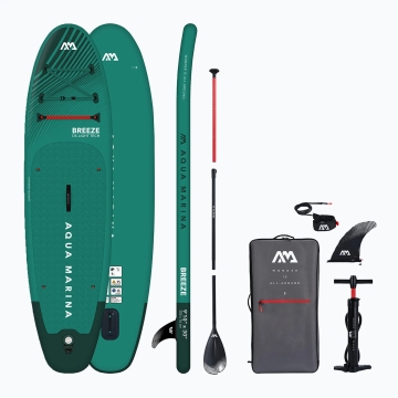Aqua Marina Breeze 9'10" All-around iSUP, 3m/12cm, with aluminum SPORTS III paddle and safety leash