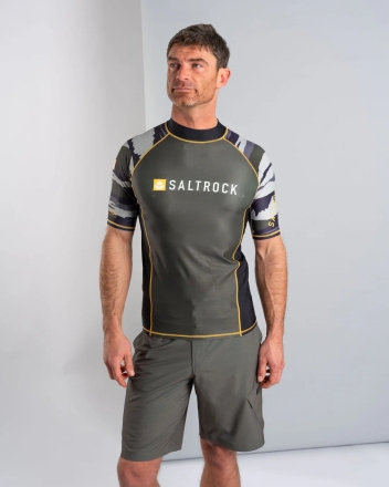 Мъжка блуза за сърф с UV защита Saltrock Camo Stripe