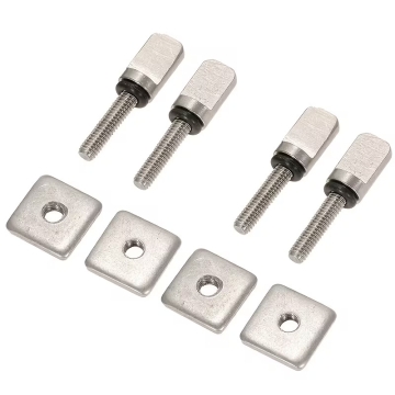 Universal Surf Board and SUP Fins 4pcs Set Stainless Steel