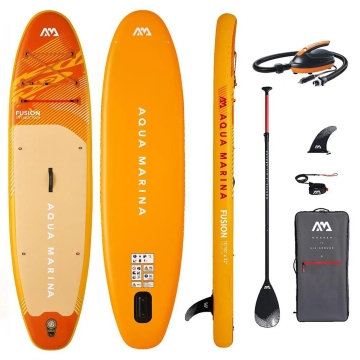 Стендъп падъл борд Aqua Marina Fusion 10’10″ с електрическа помпа