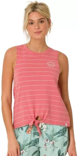ANIMAL HUGGY GRAPHIC KNOT HEM VEST