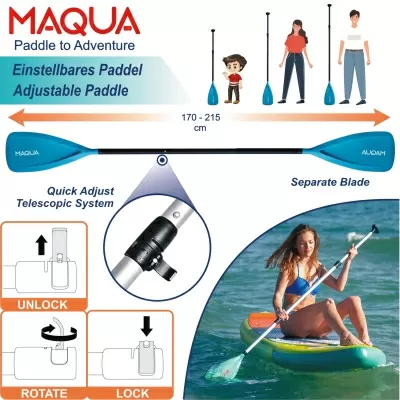 Maqua Tiles Kayak Kit 10'8" Inflatable Stand Up Paddle Board
