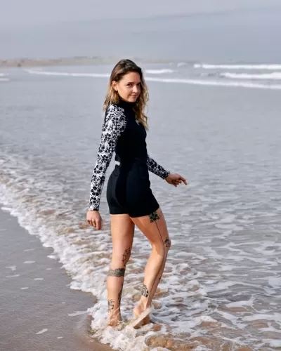 Дамски неопрен Saltrock Hibiscus 2/2 в черно