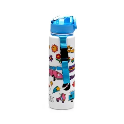 Volkswagen VW T1 Camper Bus Ρετρό Pop Top 600ml Αδιάσπαστο Μπουκάλι