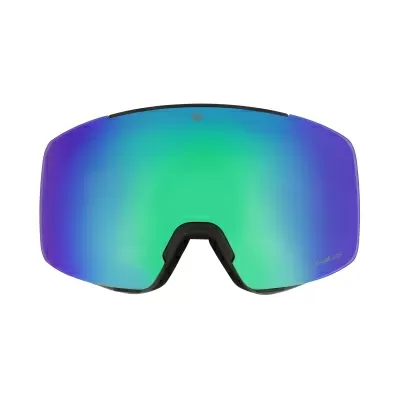 Маска за ски и сноуборд MowMow Local L/XL с черна рамка и зелена X-celLens плака