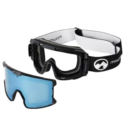 Маска за ски и сноуборд MowMow Legend M/L с черна рамка и синя X-celLens плака