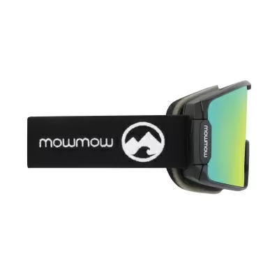 Маска за ски и сноуборд MowMow Legend M/L с черна рамка и златно/синя X-celLens плака