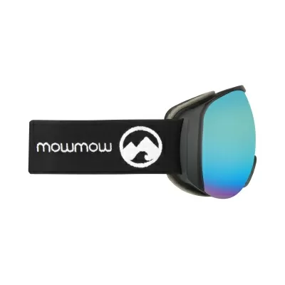 Маска за ски и сноуборд MowMow Charger M/L с черна рамка и синя X-celLens плака