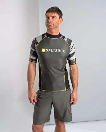 Мъжка блуза за сърф с UV защита Saltrock Camo Stripe