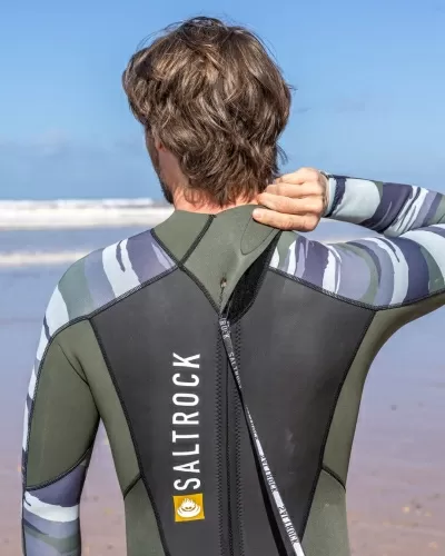 Неопрен Saltrock Camo Stripe 3/2 в зелено