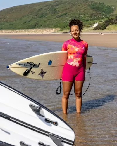 Дамски неопрен Saltrock Peace Tie Dye в розово