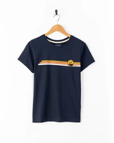 Тениска Saltrock Celeste Stripe в синьо