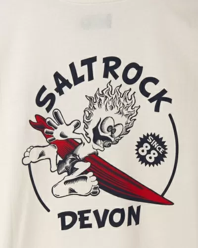 Тениска Saltrock Wave Rider Devon в бяло
