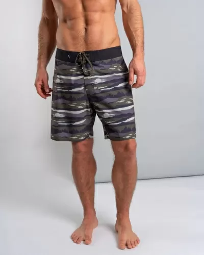 Бордшорти Saltrock Camo Stripe в сиво
