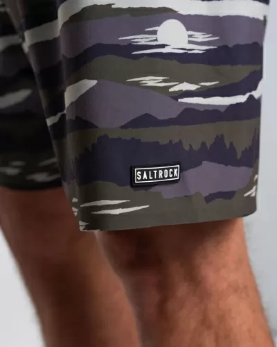 Бордшорти Saltrock Camo Stripe в сиво