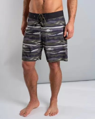 Бордшорти Saltrock Camo Stripe в сиво