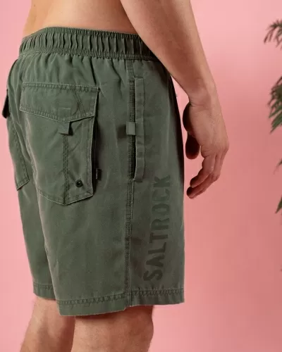 Бордшорти Saltrock Sinns в тъмнозелено