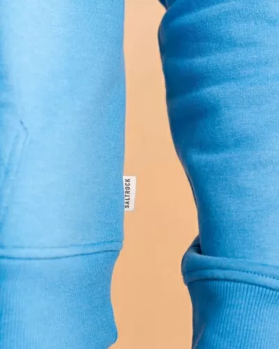 Суитшърт с качулка Saltrock Lost Ships в светло синьо