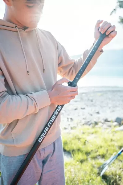 Pure Air All-Round iSUP Coast 12'0" with adjustable aluminum SUP/KAYAK 4T paddle and safety leash MiniCombo Orange