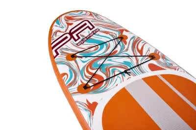 Pure Air All-Round iSUP Coast 12'0" with adjustable aluminum SUP/KAYAK 4T paddle and safety leash MiniCombo Orange