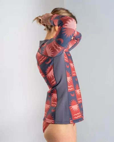 Неопреново яке Saltrock Equinox в тъмносиво/оранжево