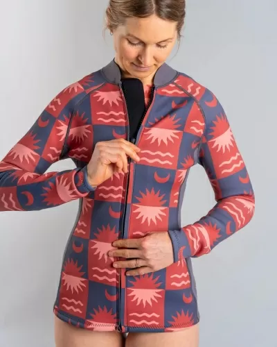 Неопреново яке Saltrock Equinox в тъмносиво/оранжево