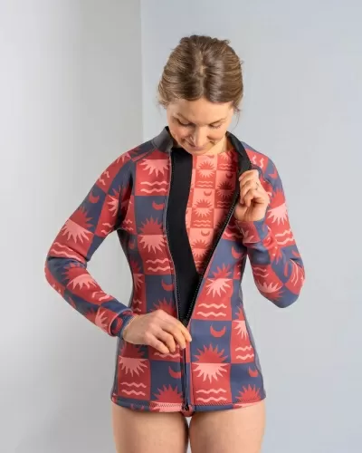 Неопреново яке Saltrock Equinox в тъмносиво/оранжево