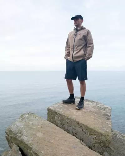 Хибридни къси панталони бордшорти Saltrock Amphibian 3 в синьо