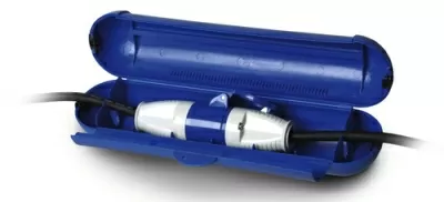 Защитна кабелна кутия CEE в синьо